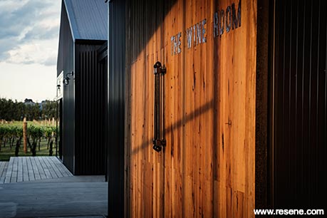 Timber winery exterior