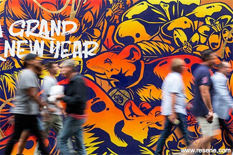 Year of the Rat mural - 2