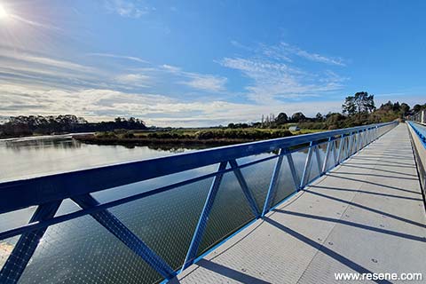 Wairoa River Cycleway - - view over river