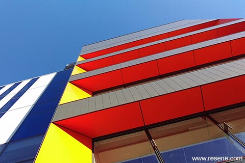 Colour detail of building panels