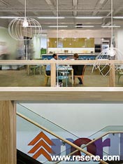 Lion uses a wide palette of Resene colours in their offices