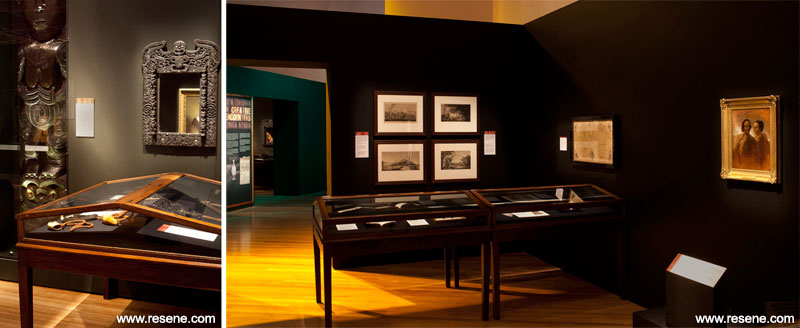 Using colour to enhance the exhibits