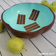 Paint a wooden bowl