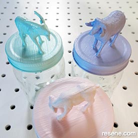 Make candy jars and dino bookends
