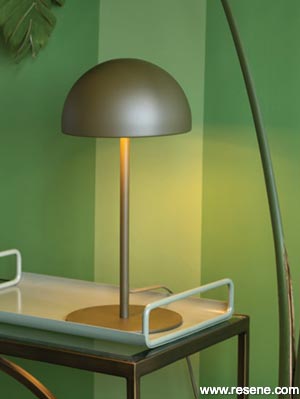 Green toned lamp