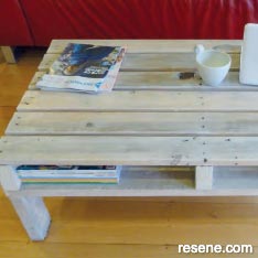 Upcycle a timber pallet into a coffee table