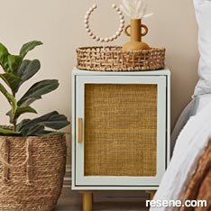 Rattan refresh - a cabinet upcycle
