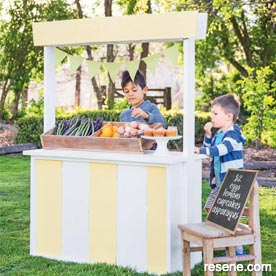 Build and paint a roadside stand