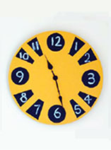 Turn a wall clock
into a bright and funky feature 