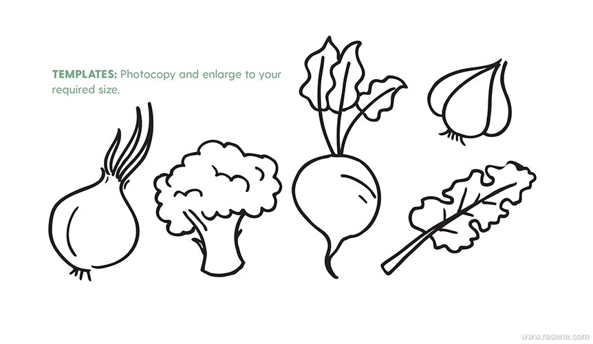 Vege template to print out