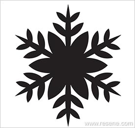 Stencill snowflake