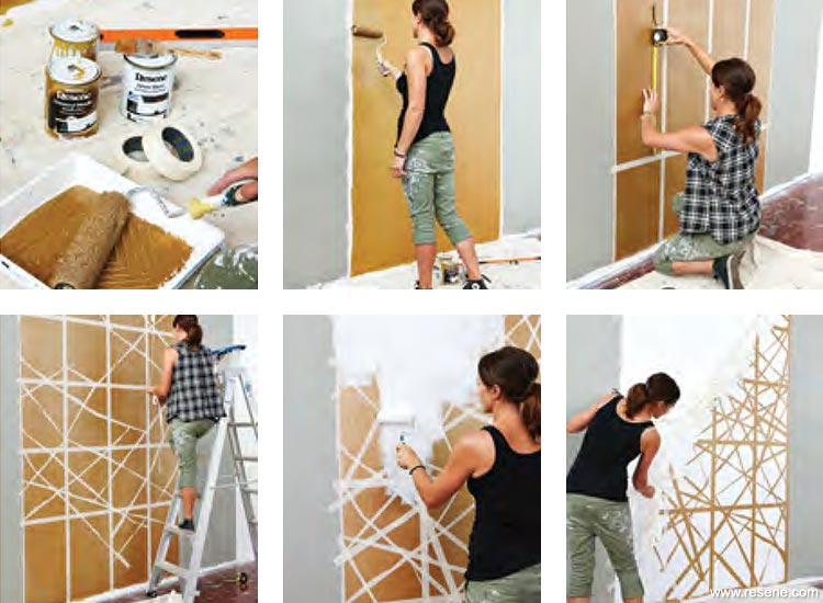 Paint a headboard - step by step photos