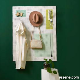 How to make a pegboard organiser, a great addition to your entranceway