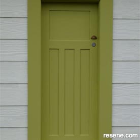 Painted front door