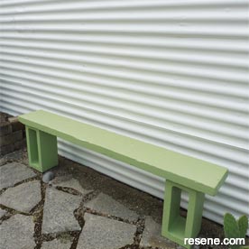 Paint a corrugated iron fence