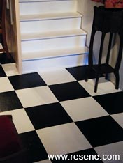 Checkerboard floor 