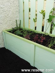 Paint a planter box