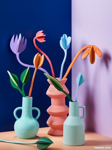 Creative crafts - how to create a colourful bouquet
