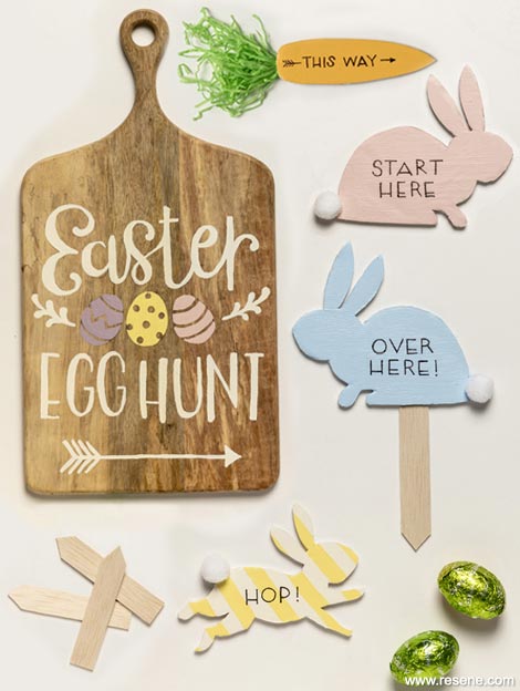 How to make Easter egg hunt signs