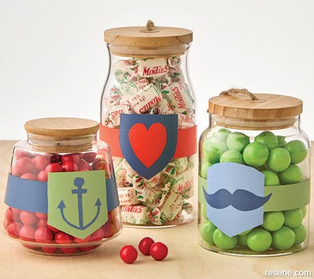 How to make goodie gift jars for your Dad.